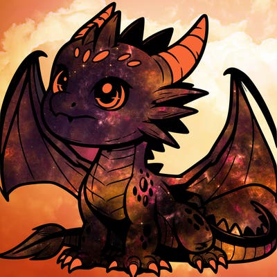 fierce baby night dragon