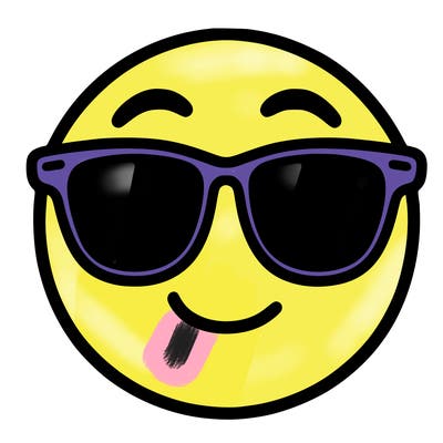 emoji with sunglasses