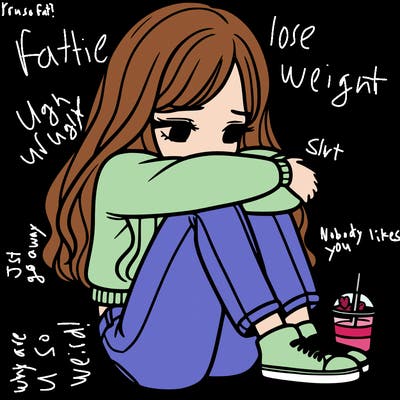 a girl  after a breakup