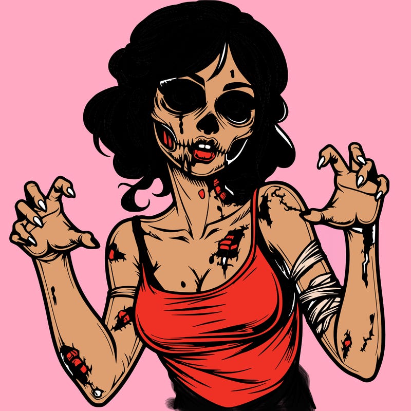 realistic zombie girl