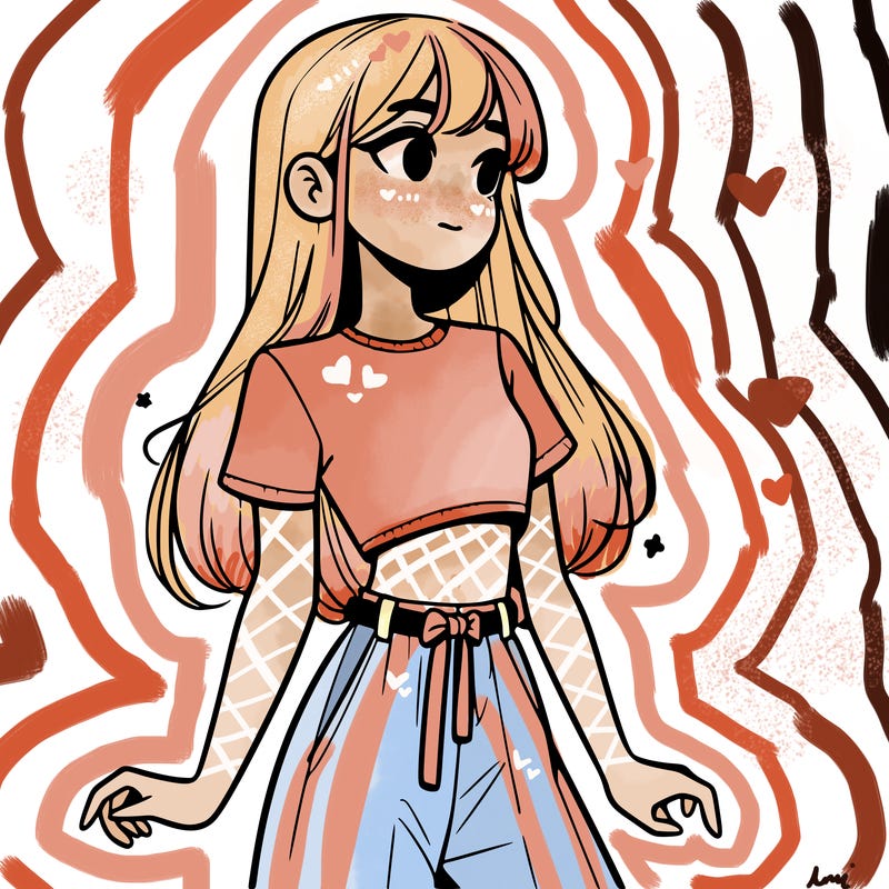 girl in a cute crop top