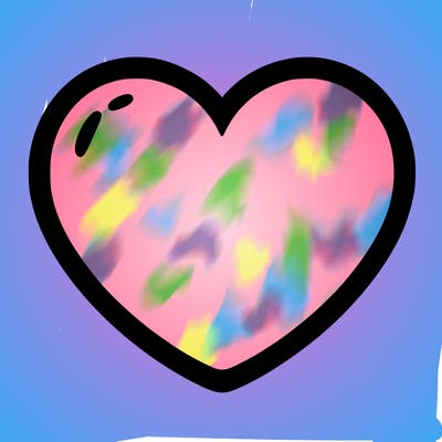 a blank heart
