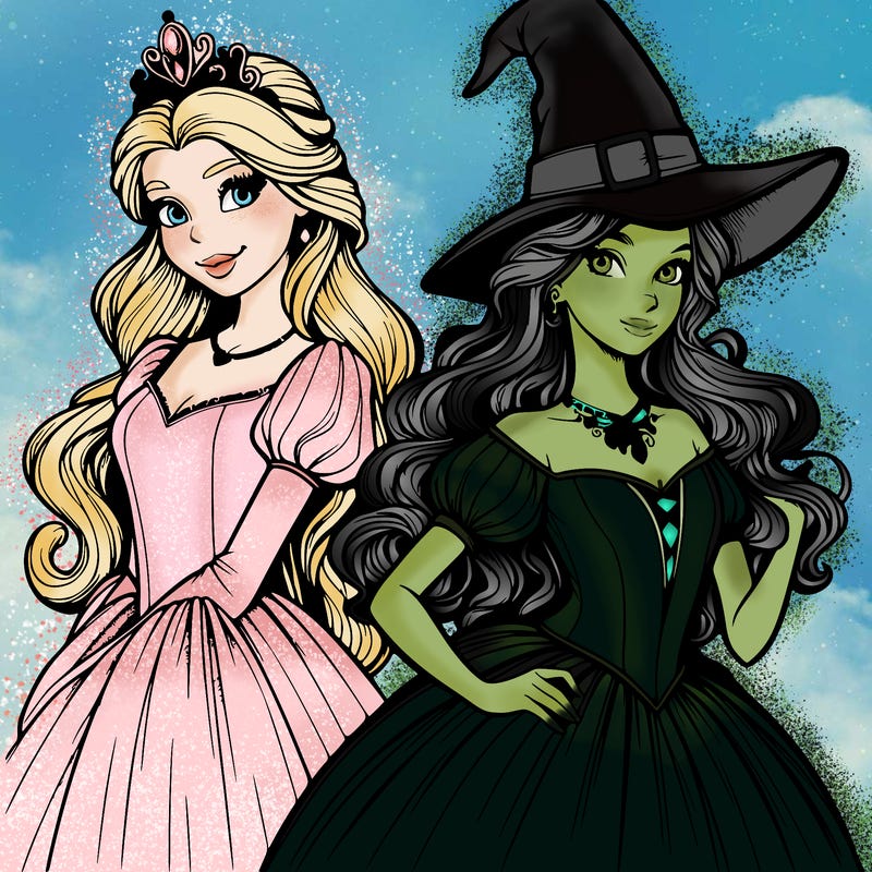 a realistic princess and a witch