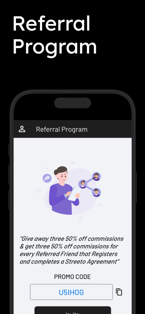 ParkNYC: Street Parking - ParkNYC referral program page with promo code and reward details