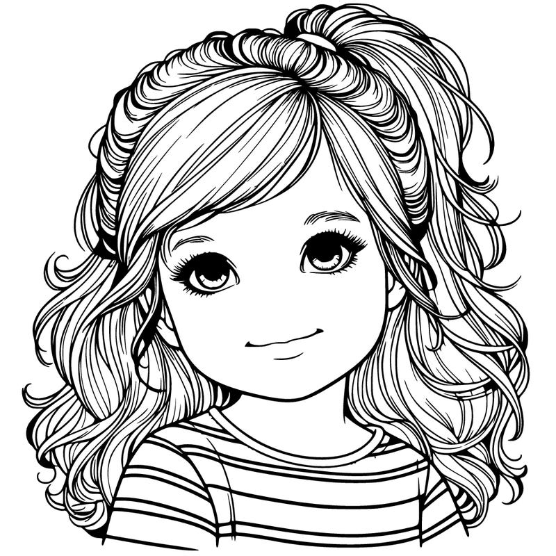 beautiful little toddler girl realistic