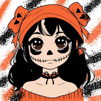 realistic girl halloween