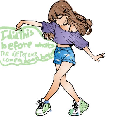 realistic girl danceing