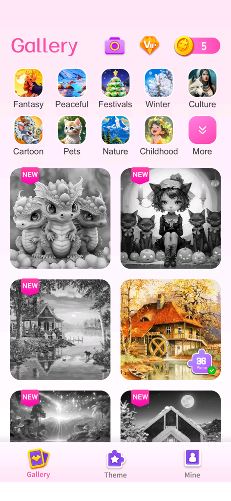 Art Puzzle Master：Jigsaw Game - Gallery screen of Art Puzzle Master jigsaw game featuring categories and puzzle previews.