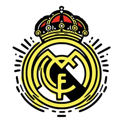 white real madrid logo