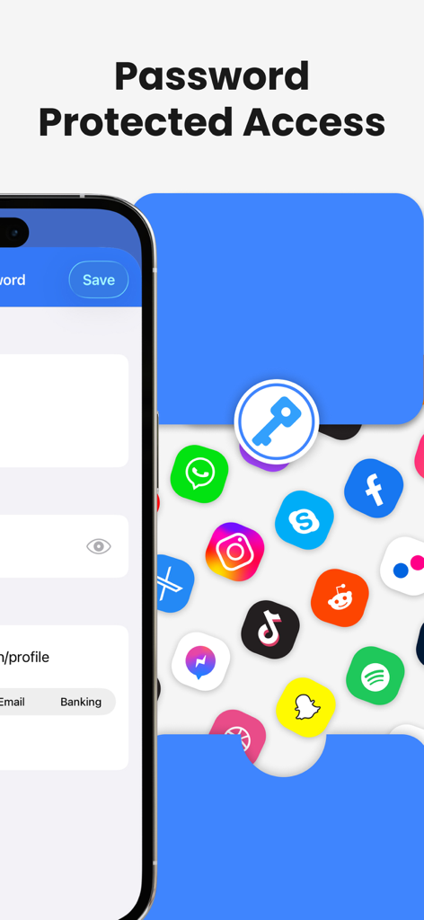 Contact.s Back Up - Una captura de pantalla que muestra la función de acceso protegido por contraseña para copias de seguridad seguras de contactos y privacidad de datos