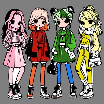 girls with fashion