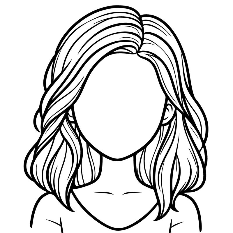 a realistic girl with no face