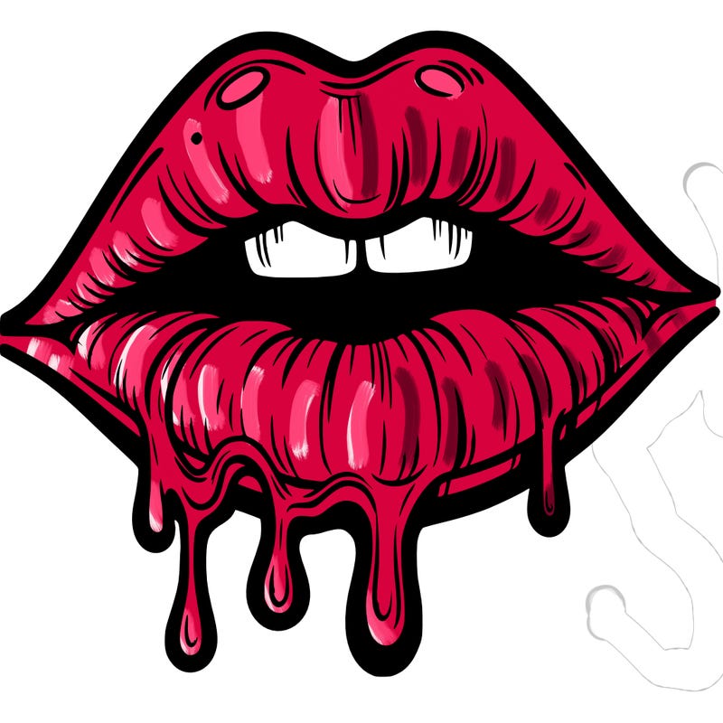 lips that look realistic and drip