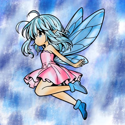 manga fairy flying