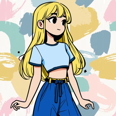 girl in a cute crop top