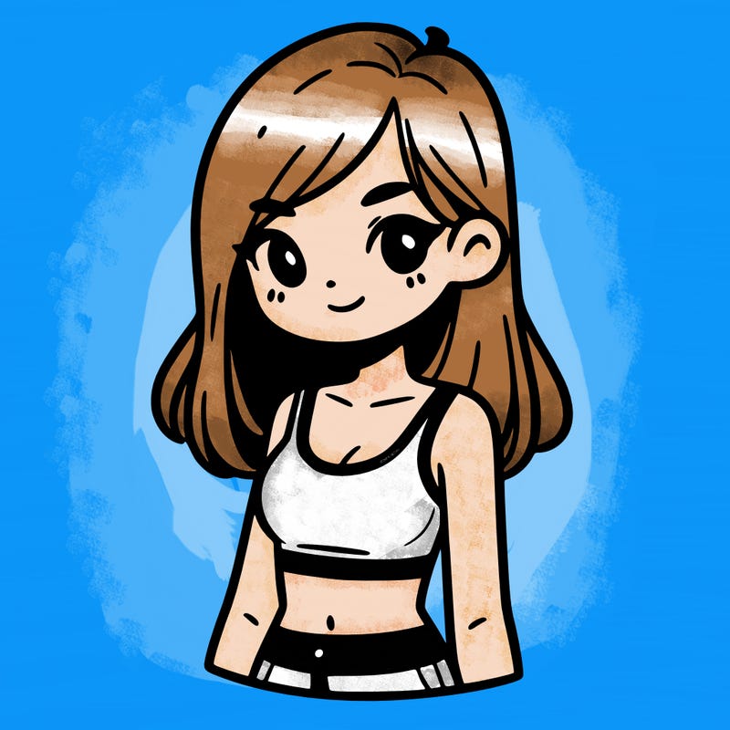 girl with crop top