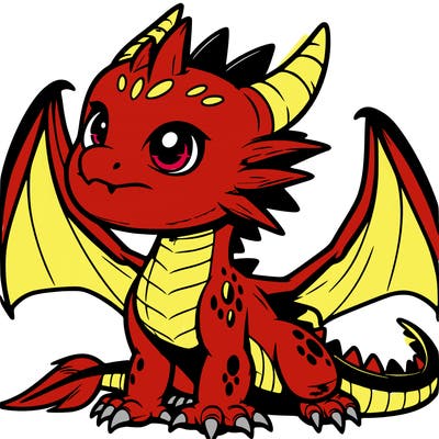 fierce baby night dragon