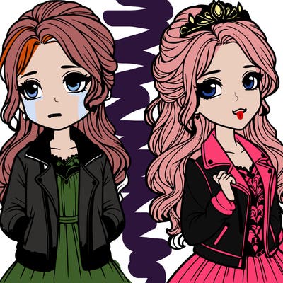 a princess with a jacket realistic