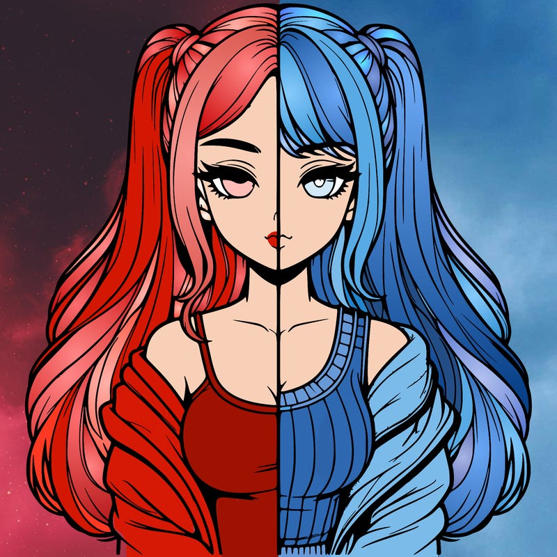 realistic girl split