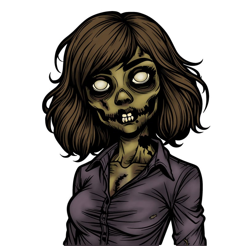 realistic zombie girl