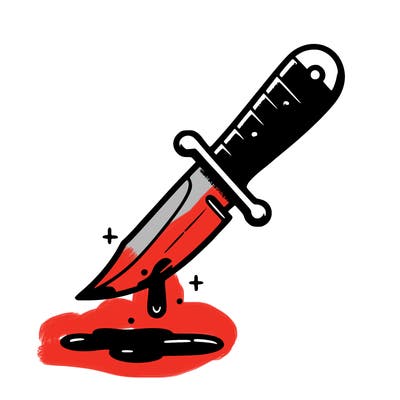 knife with blood