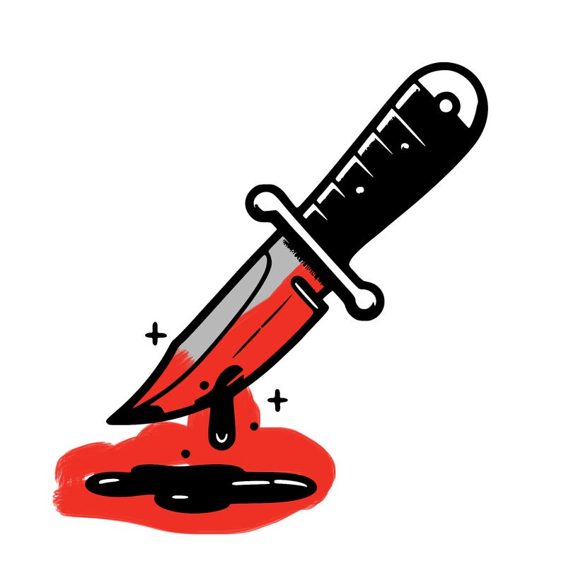 knife with blood