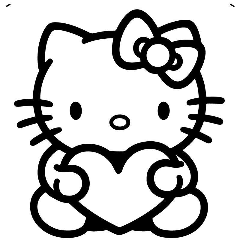 hello kitty with heart