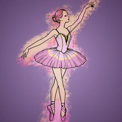 realistic ballerina