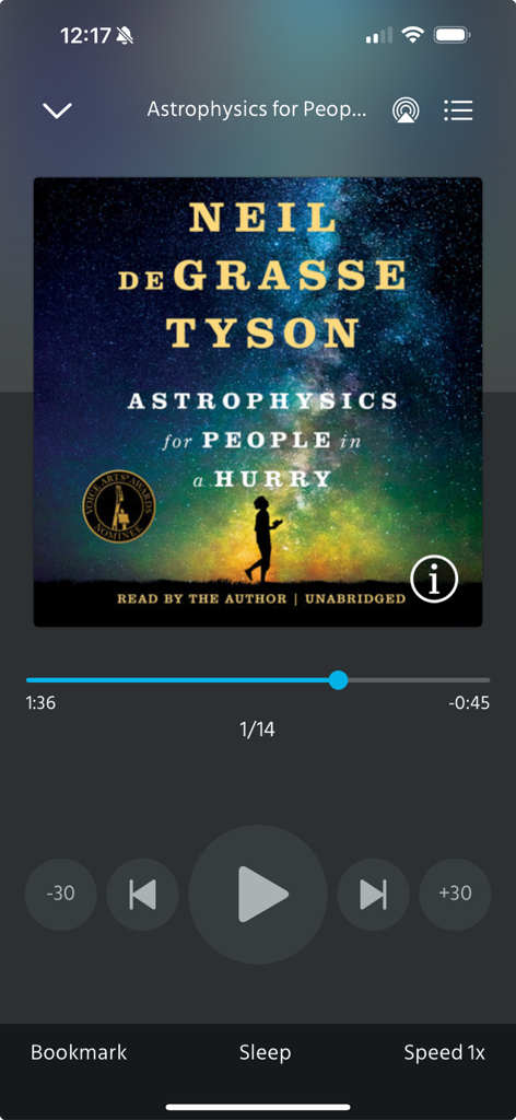 Blackstone Unlimited - Blackstone Unlimited app audiobook player interface