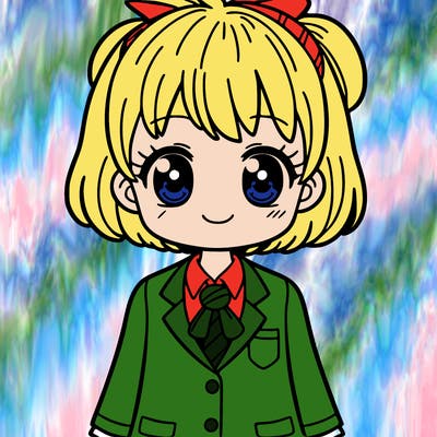 girl in school uniform