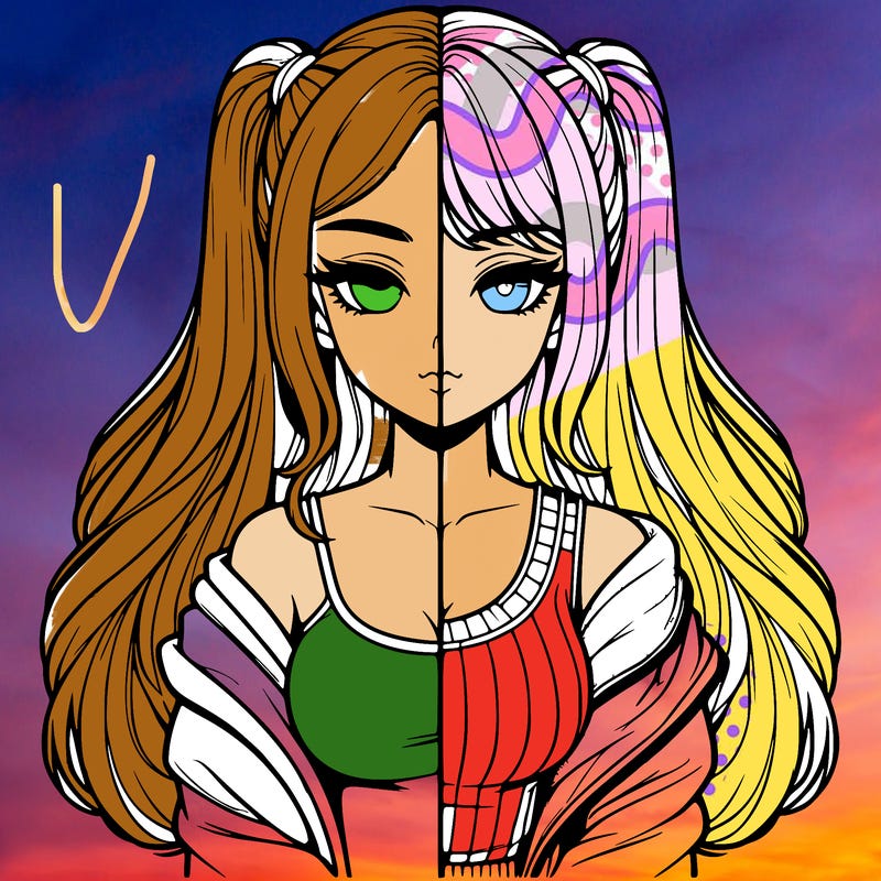 realistic girl split