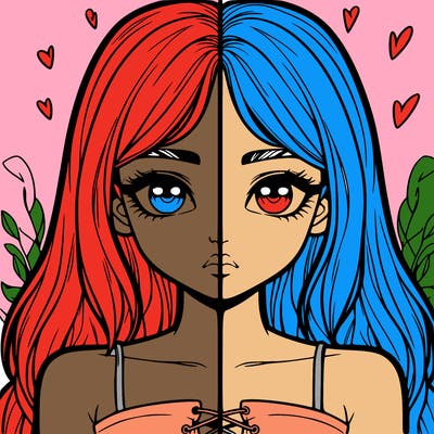 realistic girl split