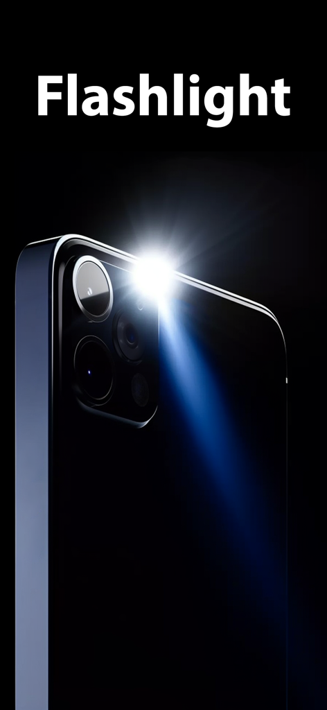 Flashlight ◯ - iPhone con el flash de su cámara trasera encendido como una linterna brillante