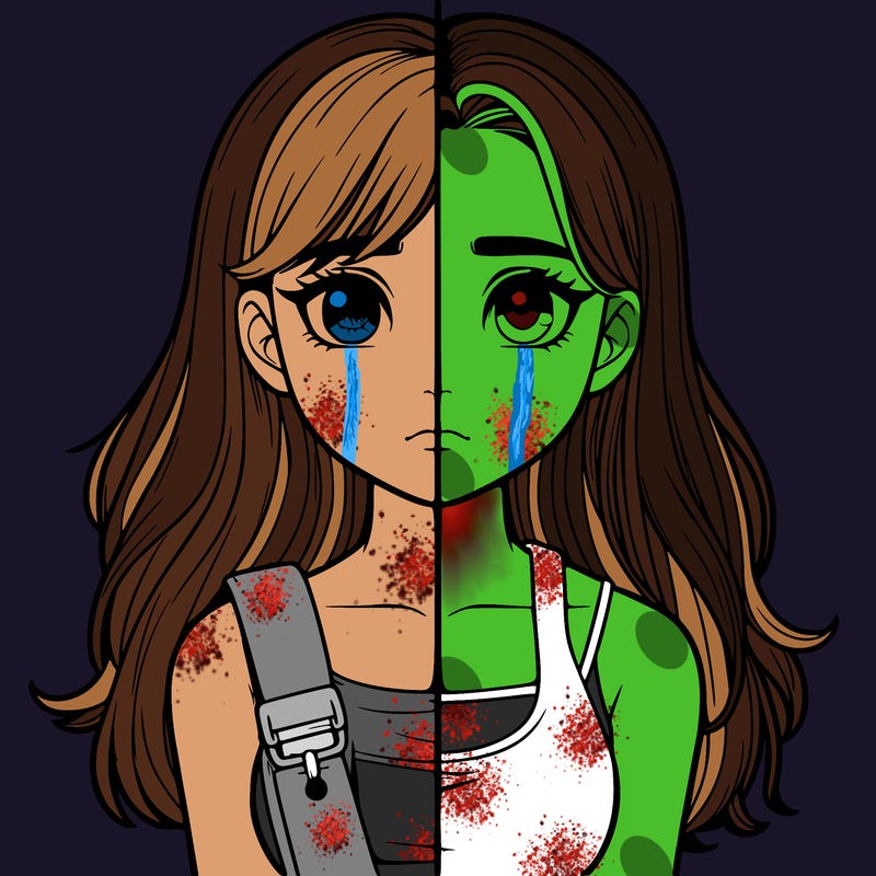 realistic girl split