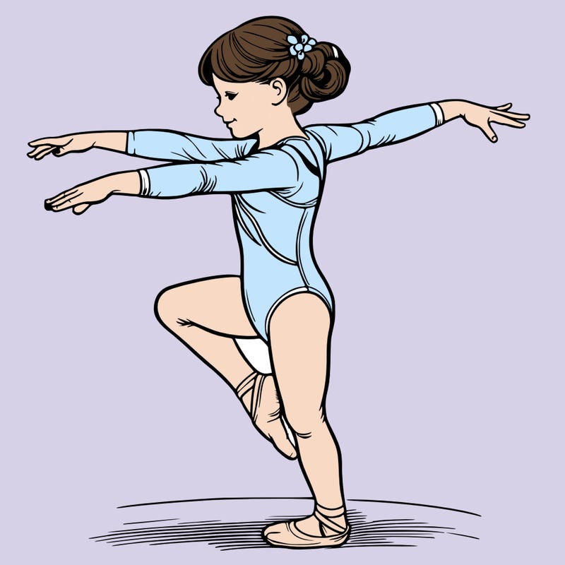 realistic girl gymnast