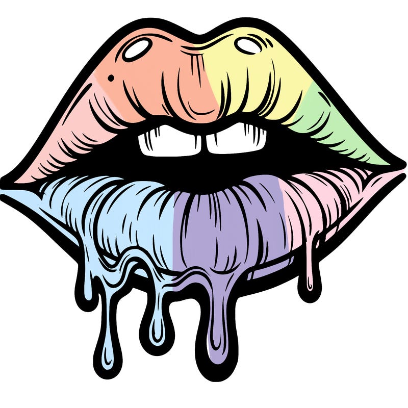 lips that look realistic and drip