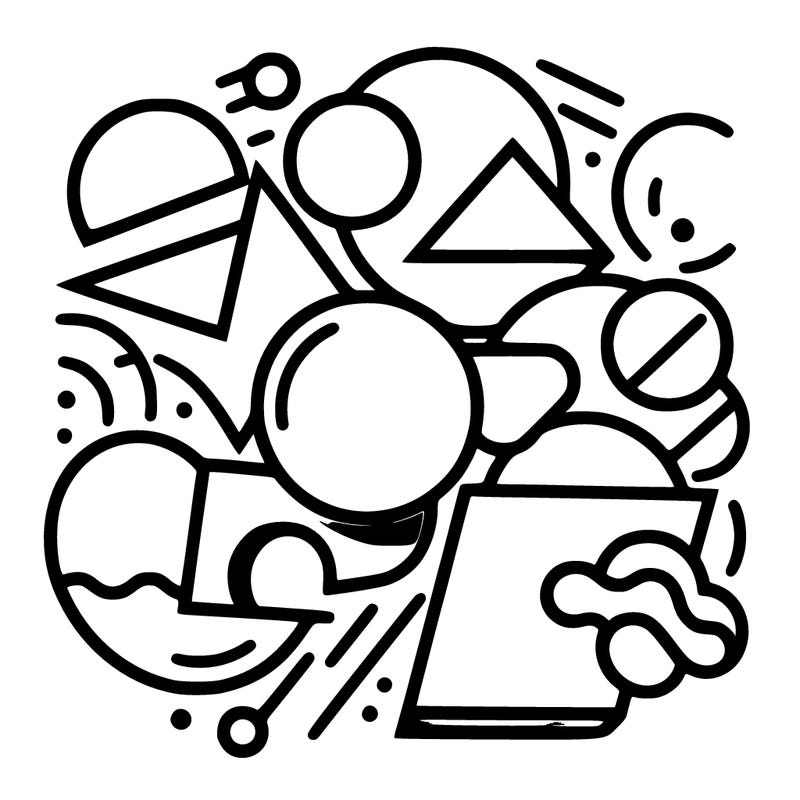 shapes overlapping each other