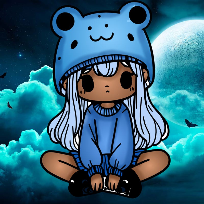 a girl wearing a frog hat and some frog socks