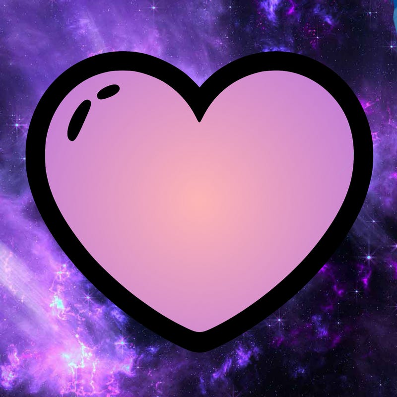 a blank heart