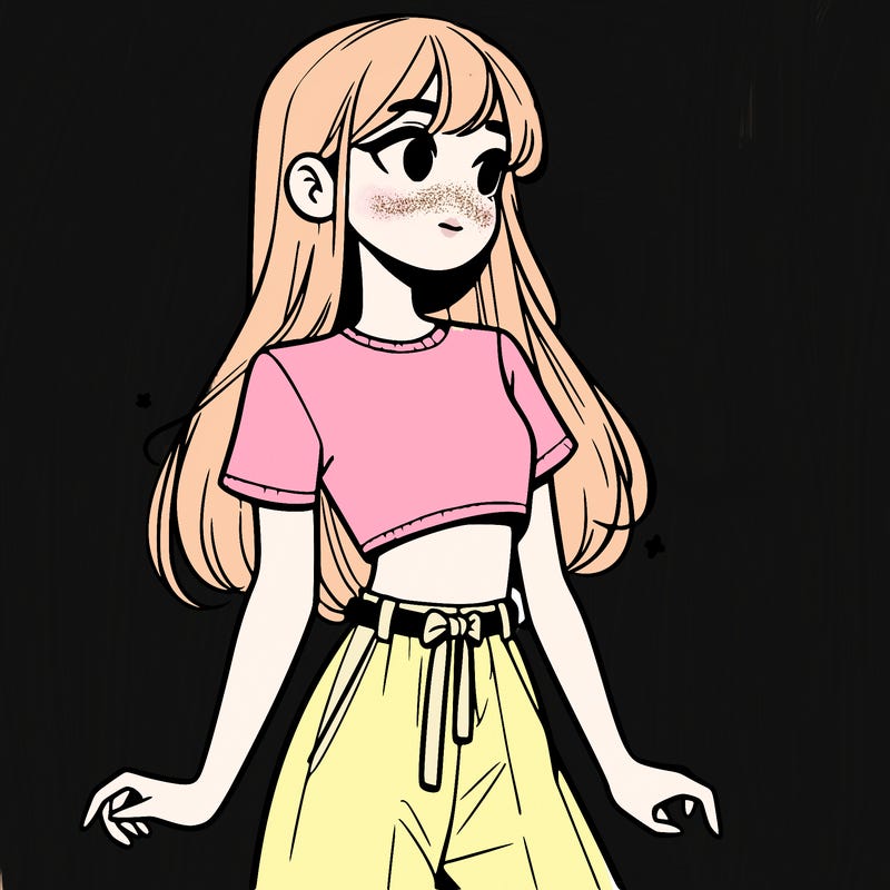 girl in a cute crop top