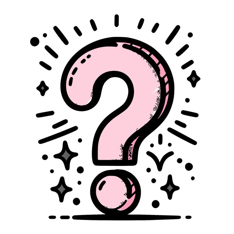 a big question mark in the middle