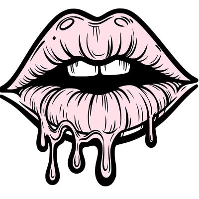 lips that look realistic and drip