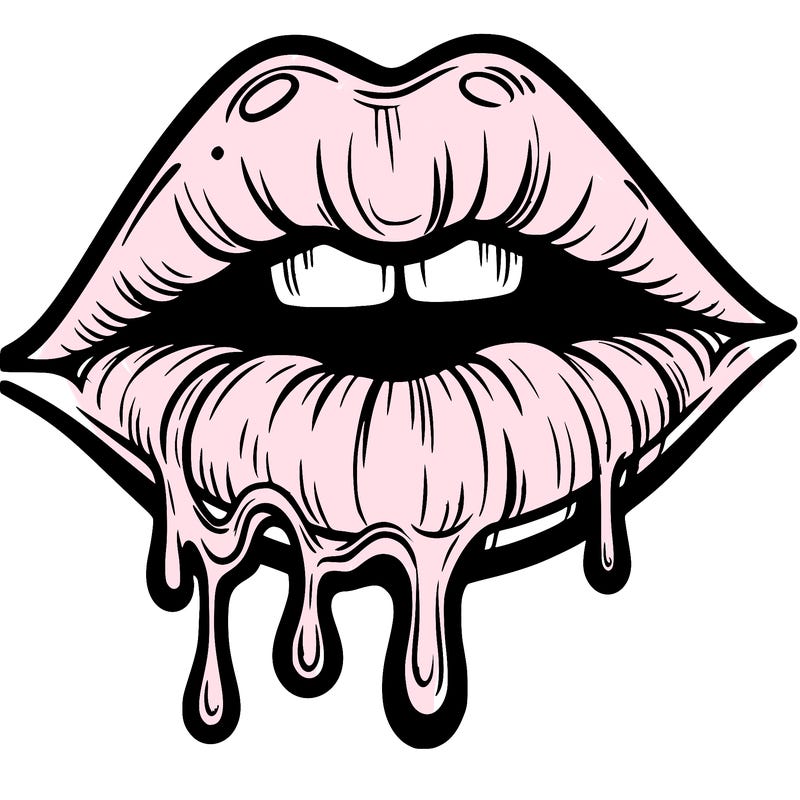 lips that look realistic and drip