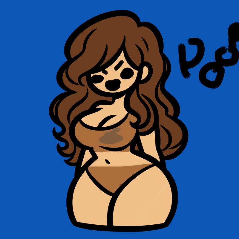 curvy woman with hair