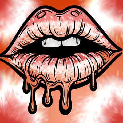 lips that look realistic and drip