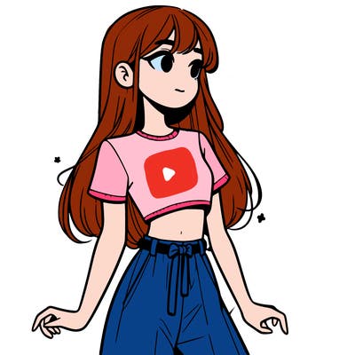 girl in a cute crop top