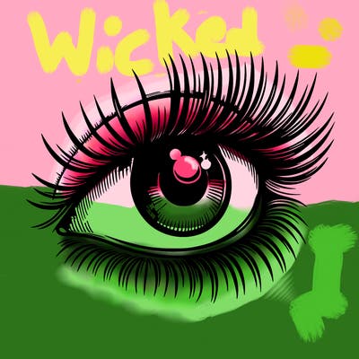 realistic eye long eylashes