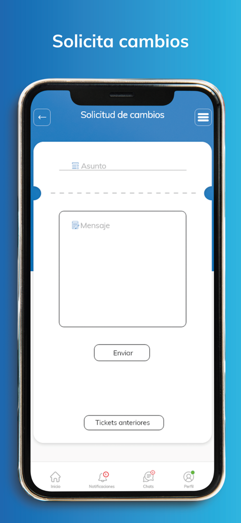 Smart Driver - Smart Driver mobile app screen showing a form to submit change requests for transport trips.