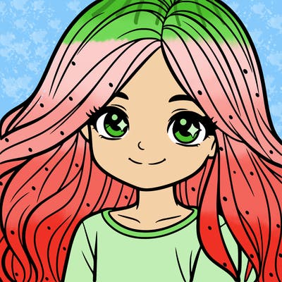 a 12 year old girl with long hair