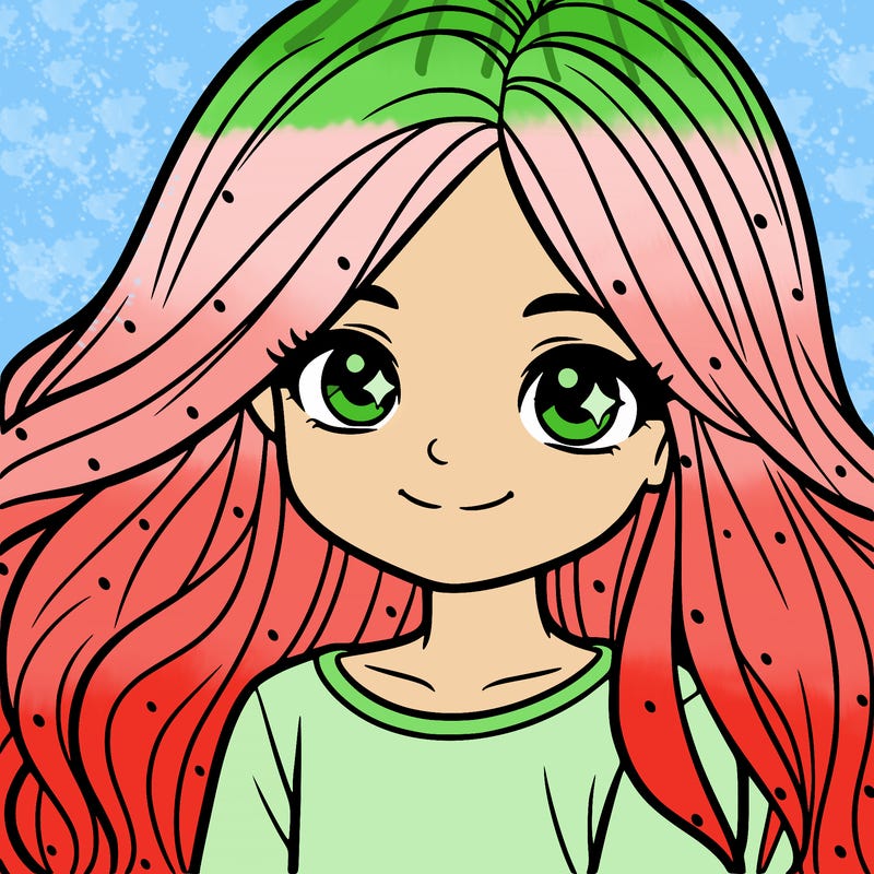 a 12 year old girl with long hair